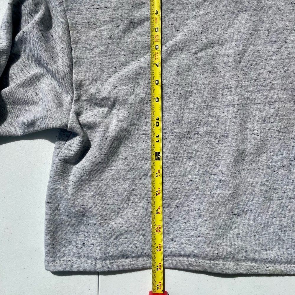 Divided H&M Gray Cropped Hoodie Size L Speckled Pullover - Picture 6 of 10